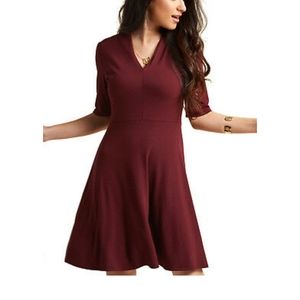 Modcloth A-Line Maroon Dress